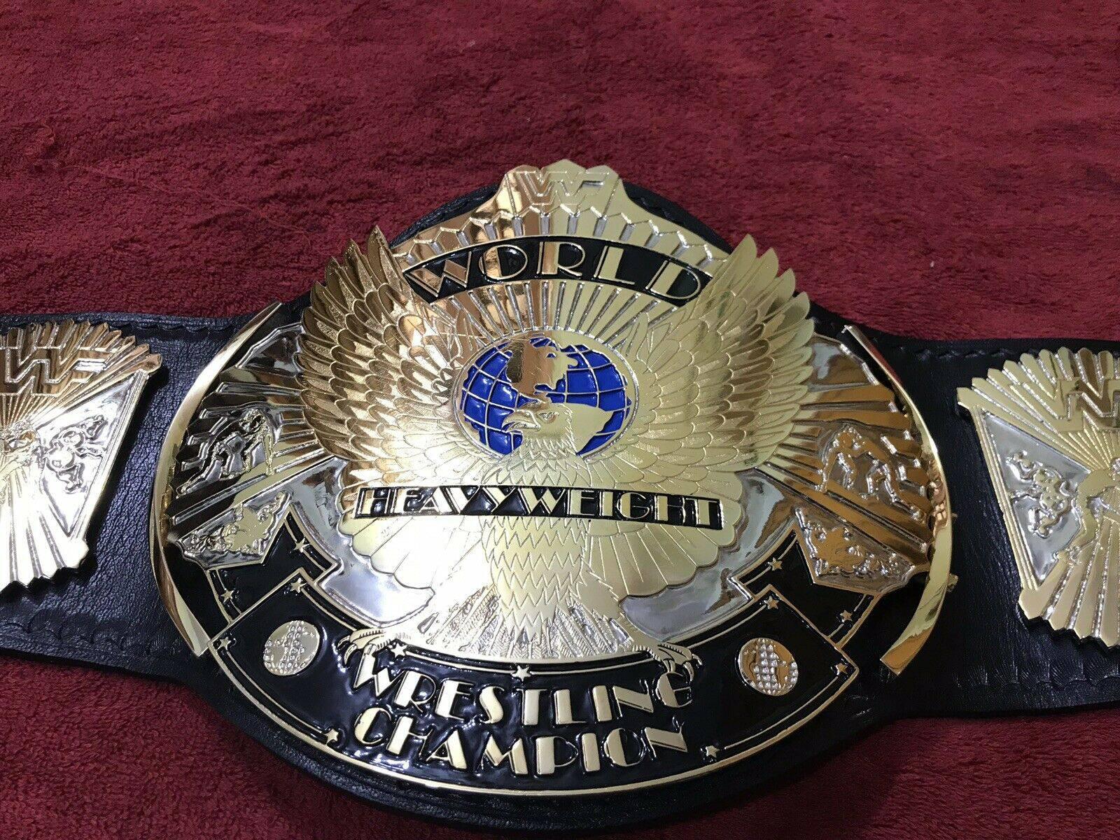 WWF WINGED EAGLE DUAL PLATED 24K GOLD Championship Title Belt - Image 7