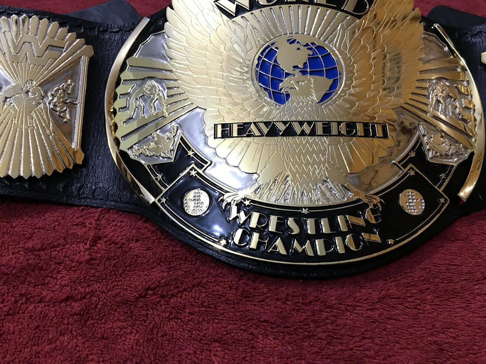 WWF WINGED EAGLE DUAL PLATED 24K GOLD Championship Title Belt - Image 8