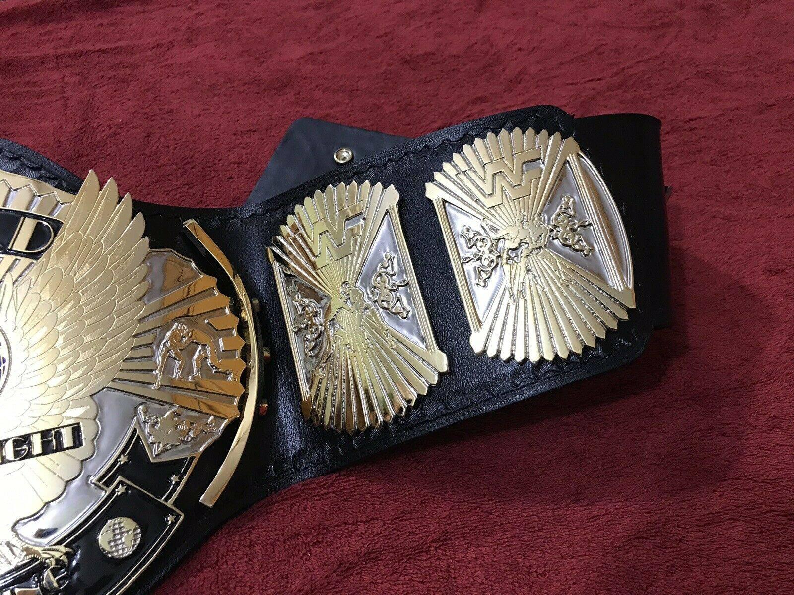 WWF WINGED EAGLE DUAL PLATED 24K GOLD Championship Title Belt - Image 9