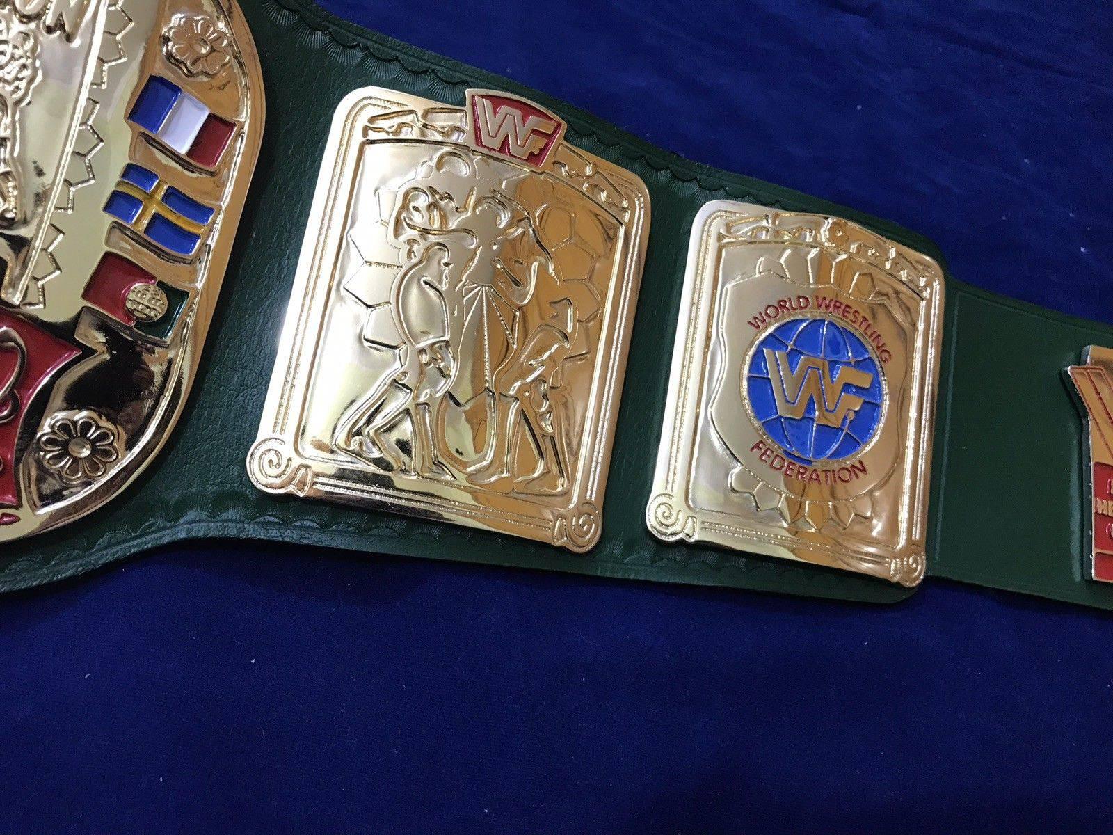 WWF EUROPEAN BLOCK LOGO 24K GOLD CHAMPIONSHIP TITLE BELT - Image 10