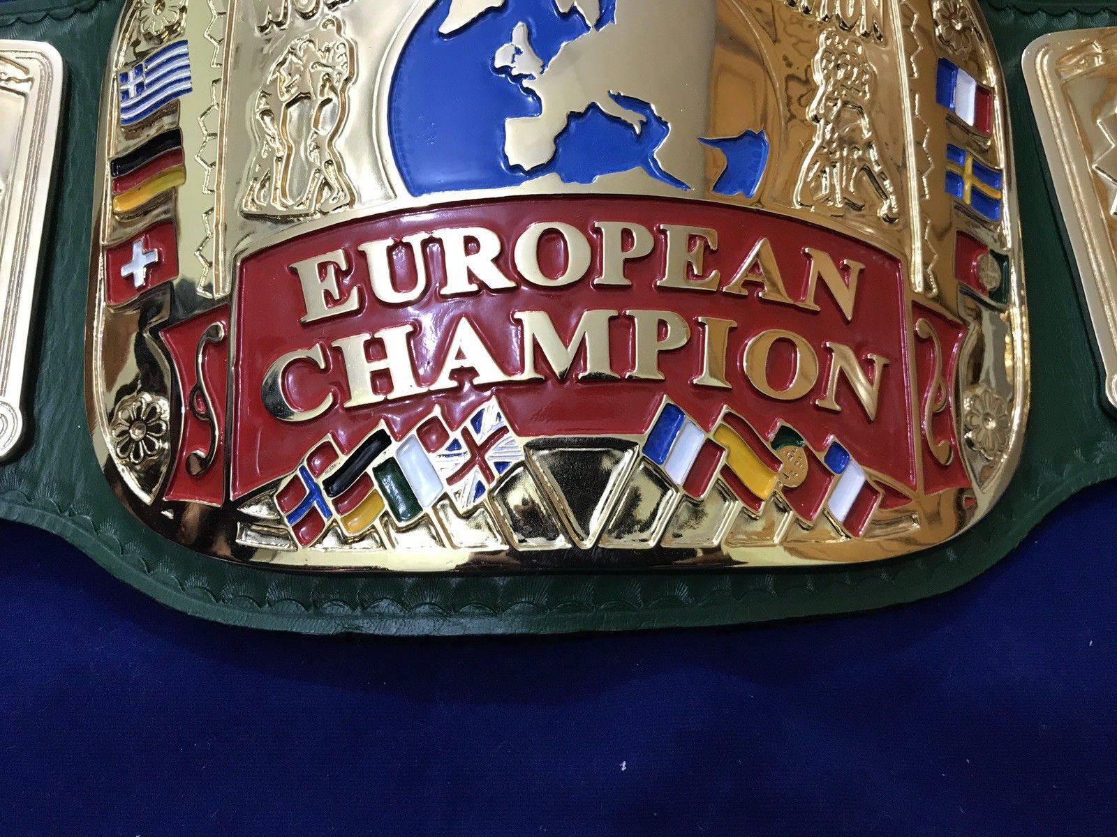 WWF EUROPEAN BLOCK LOGO 24K GOLD CHAMPIONSHIP TITLE BELT - Image 7