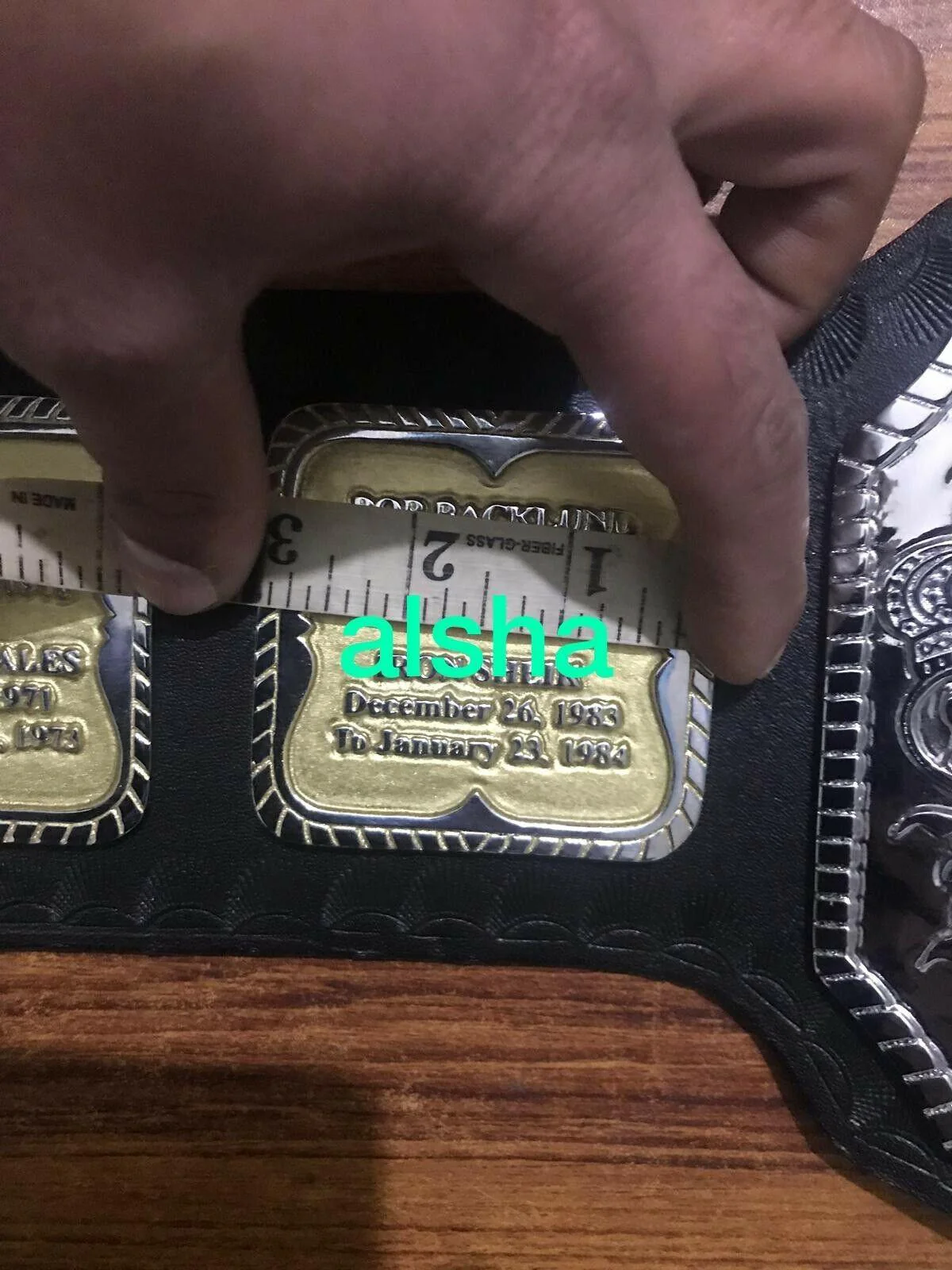 WWF HULK HOGAN 84 Zinc Championship Belt - Image 11