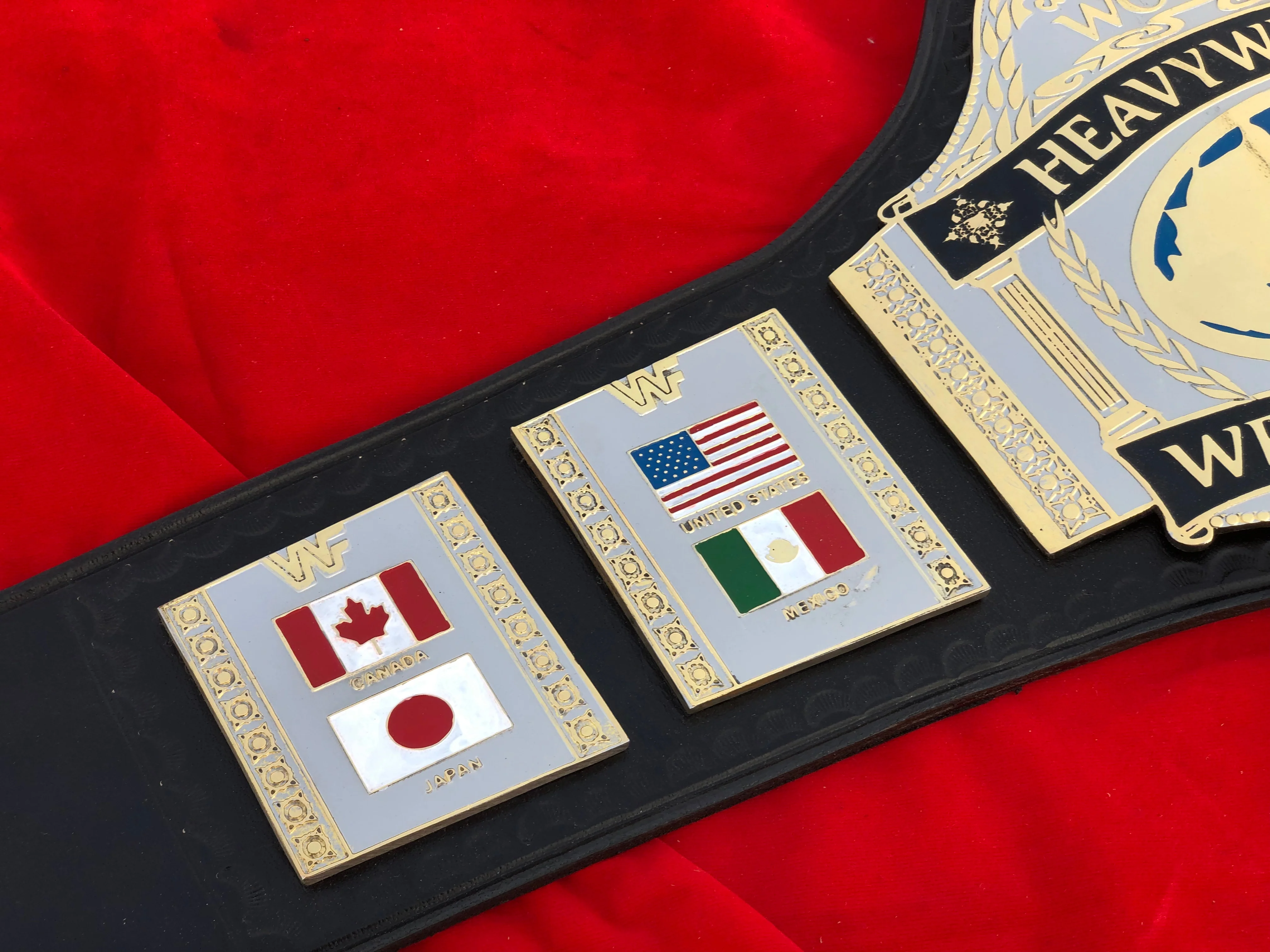 WWF HULK HOGAN 86 Brass Championship Title Belt - Image 2