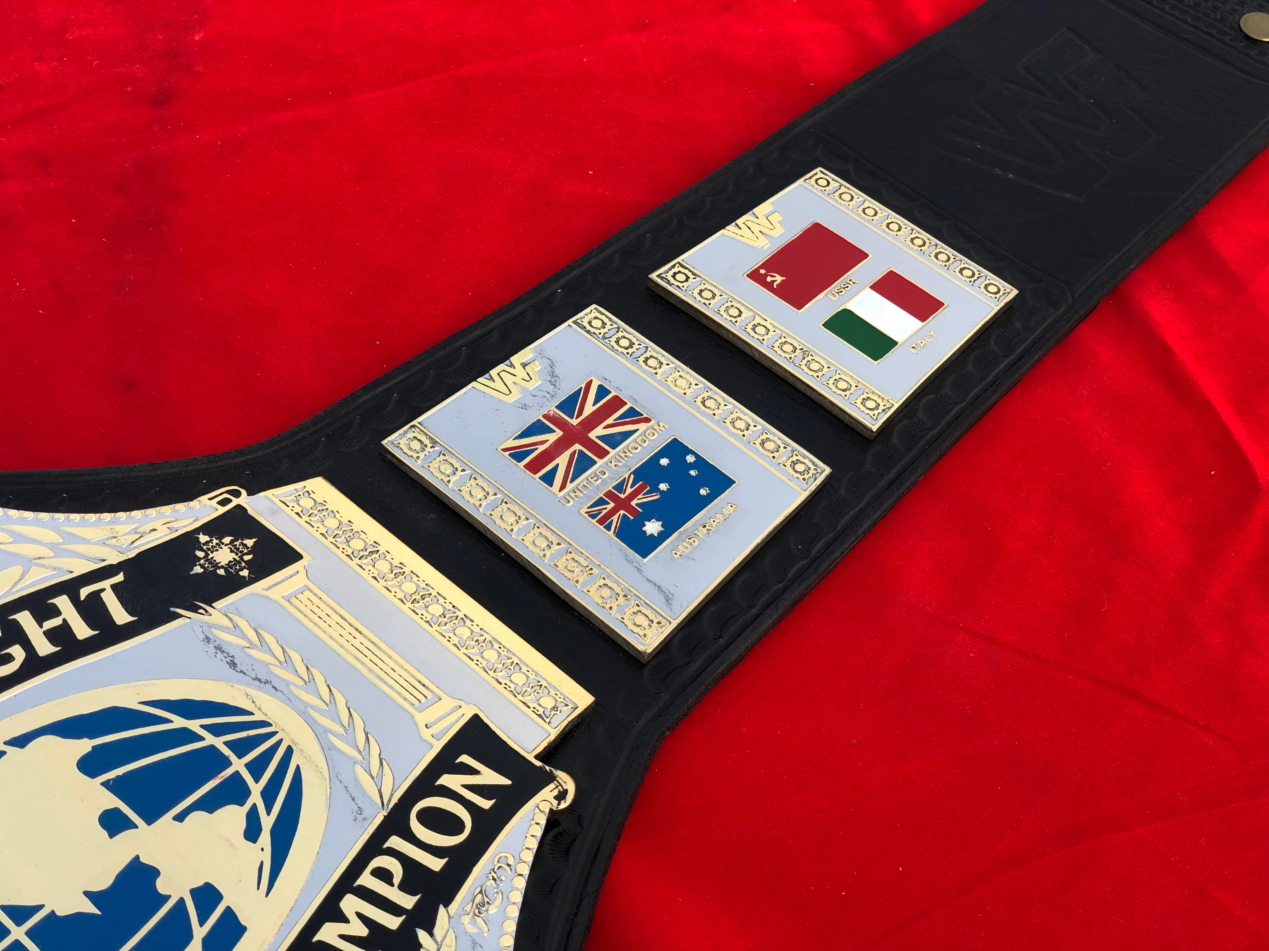 WWF HULK HOGAN 86 Brass Championship Title Belt - Image 3