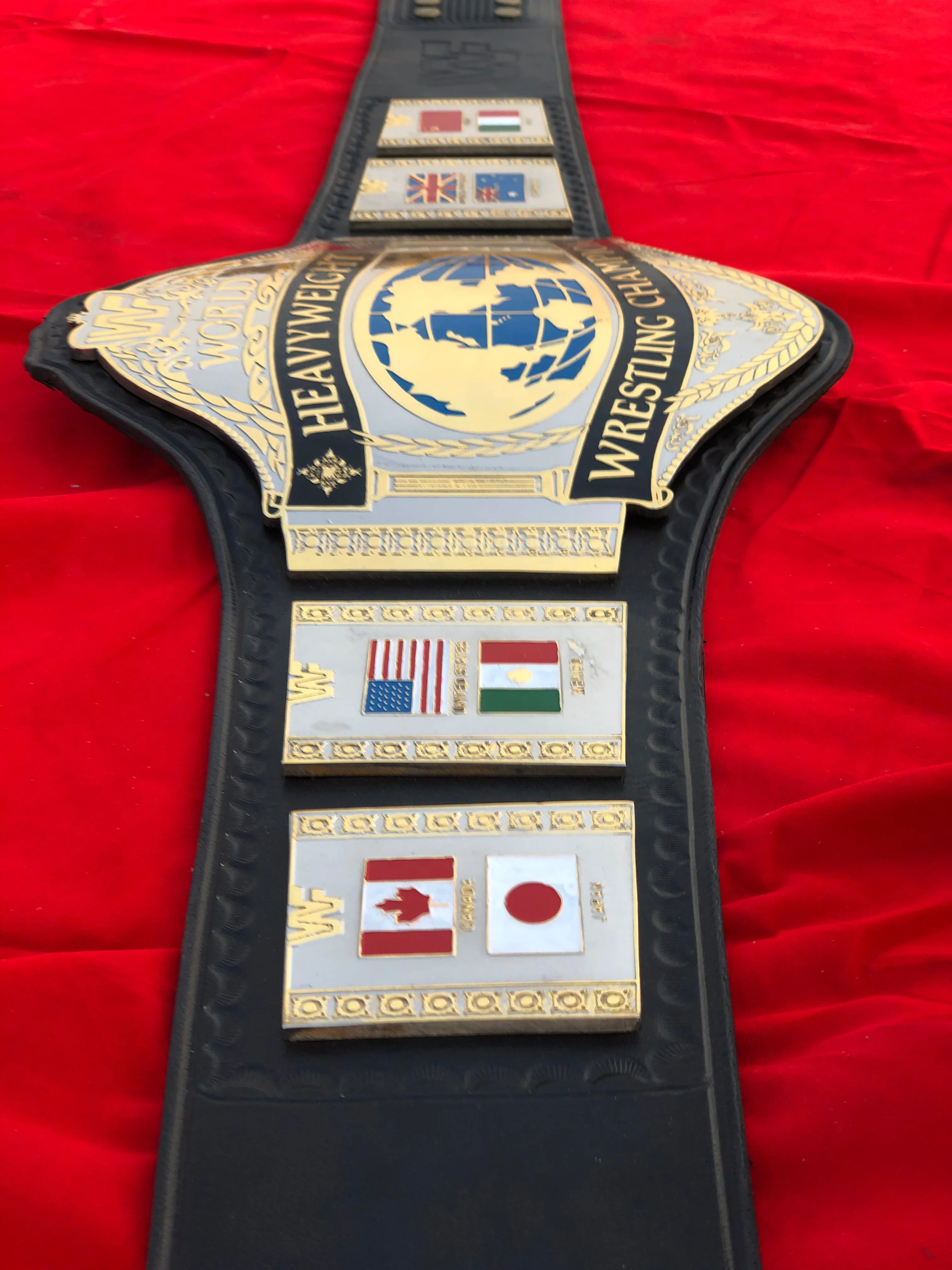 WWF HULK HOGAN 86 Brass Championship Title Belt - Image 4