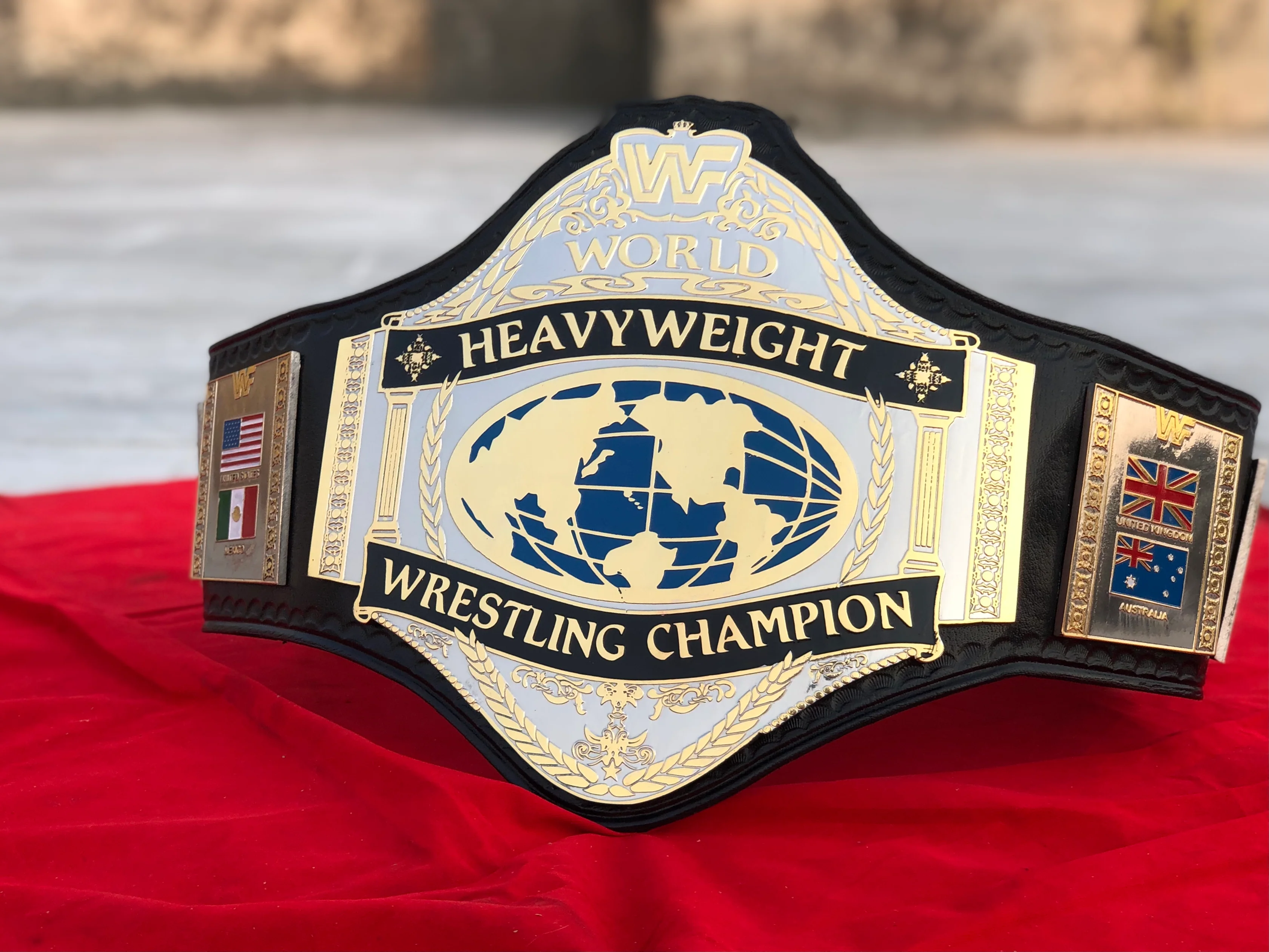 WWF HULK HOGAN 86 Brass Championship Title Belt - Image 5