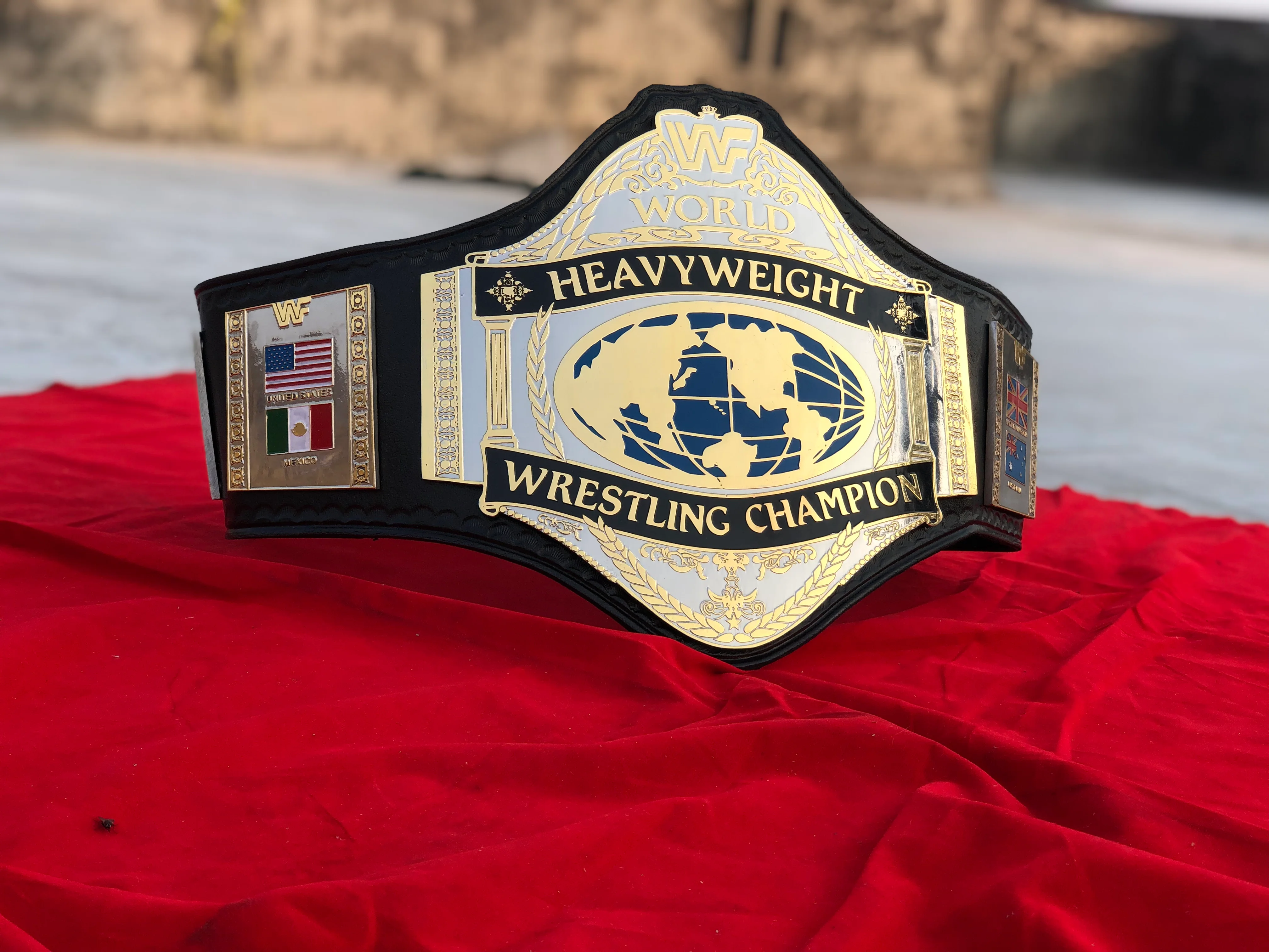 WWF HULK HOGAN 86 Brass Championship Title Belt - Image 8