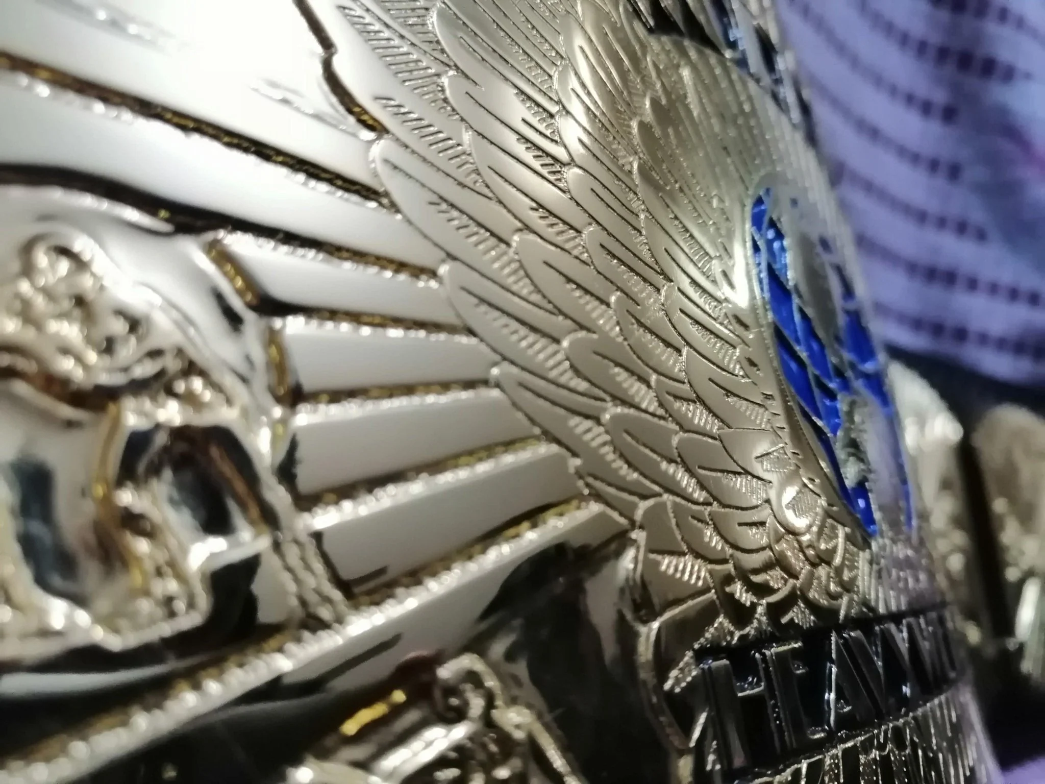 WWF WINGED EAGLE 24K GOLD Championship Title Belt - Image 7