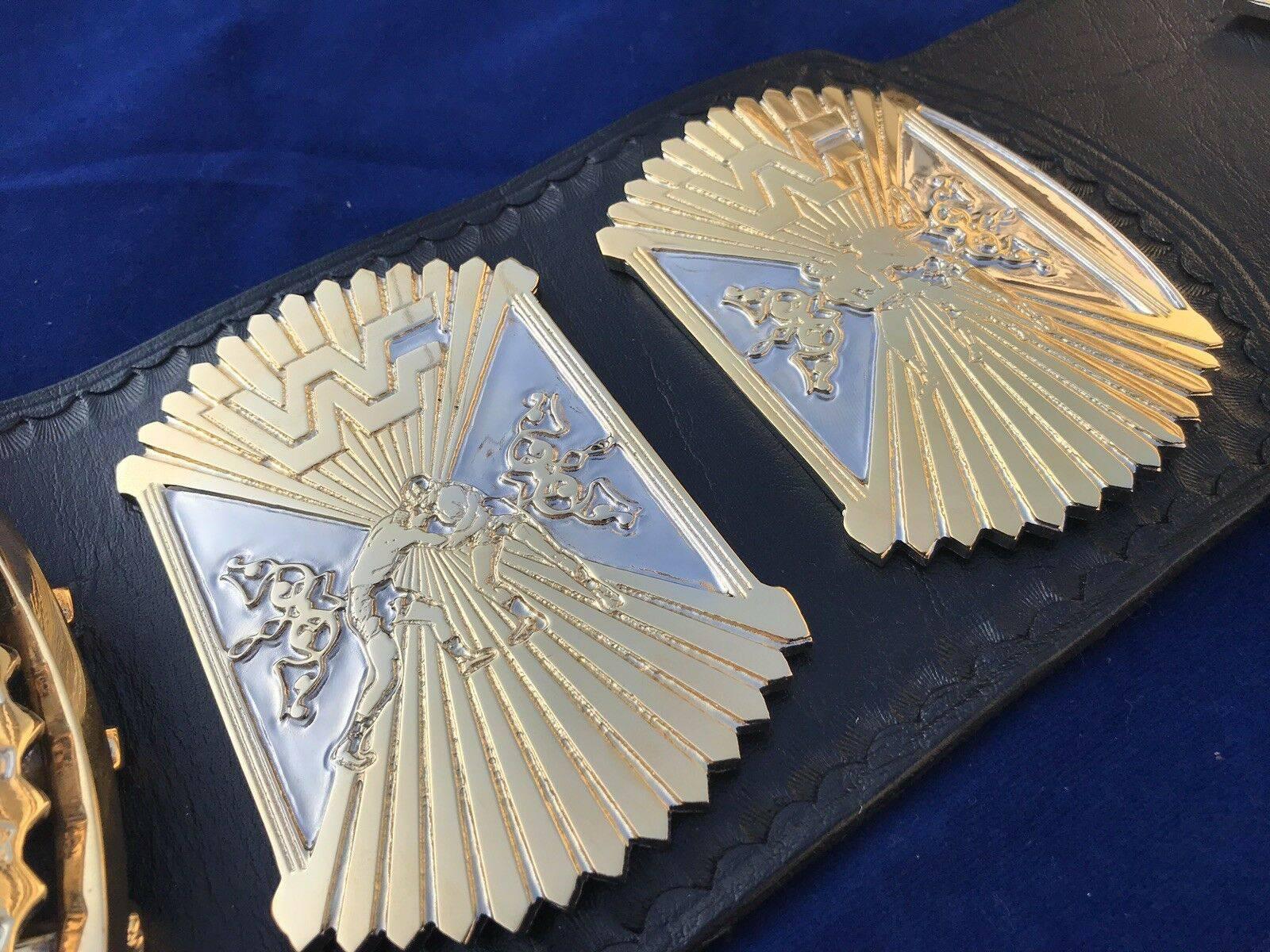 WWF WINGED EAGLE DUAL PLATED 24K GOLD Zinc Championship Belt - Image 10