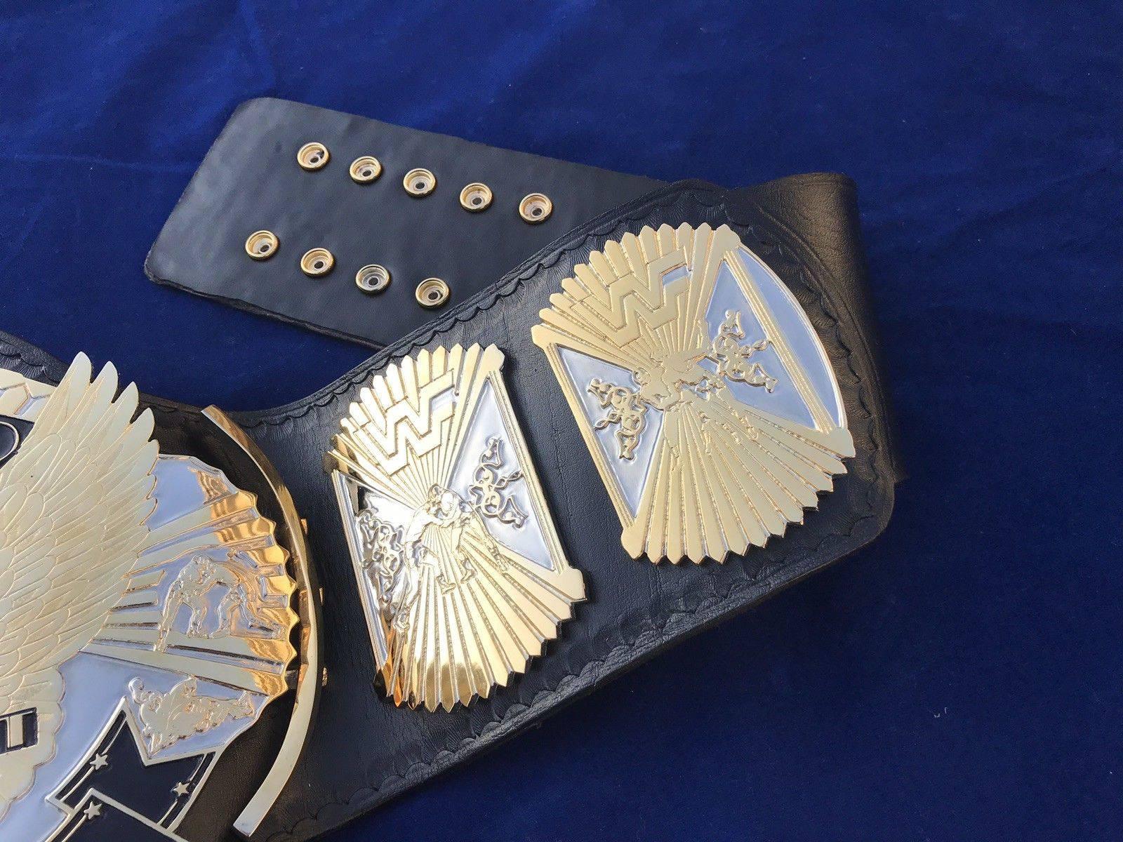 WWF WINGED EAGLE DUAL PLATED 24K GOLD Zinc Championship Belt - Image 11