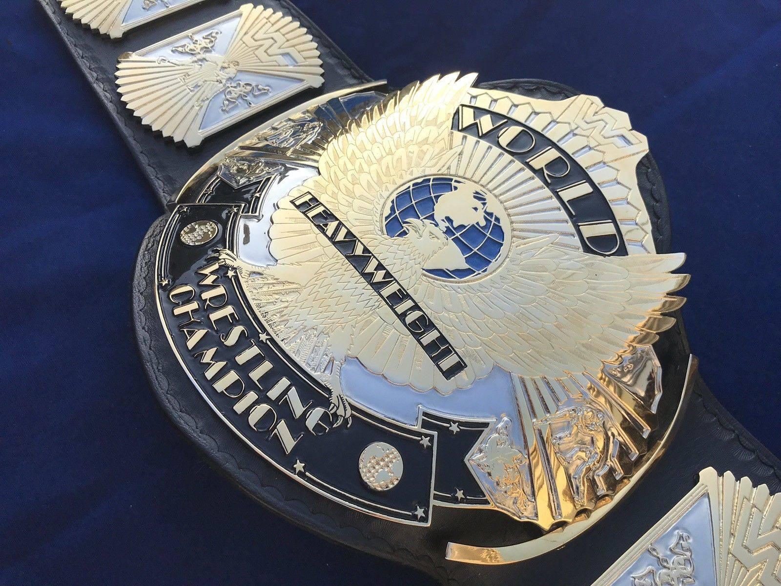WWF WINGED EAGLE DUAL PLATED 24K GOLD Zinc Championship Belt - Image 3
