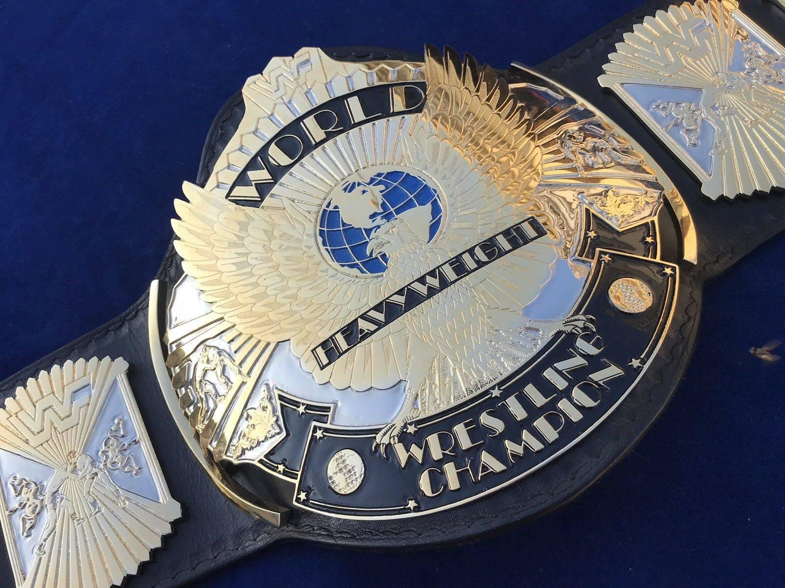 WWF WINGED EAGLE DUAL PLATED 24K GOLD Zinc Championship Belt - Image 4