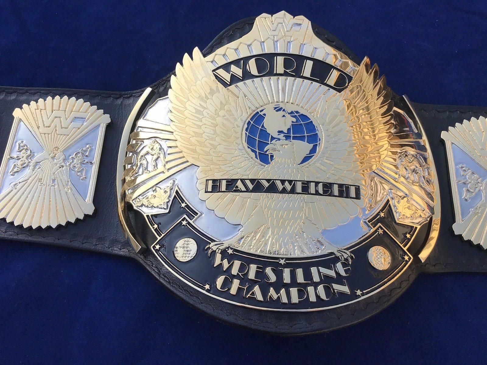 WWF WINGED EAGLE DUAL PLATED 24K GOLD Zinc Championship Belt - Image 5