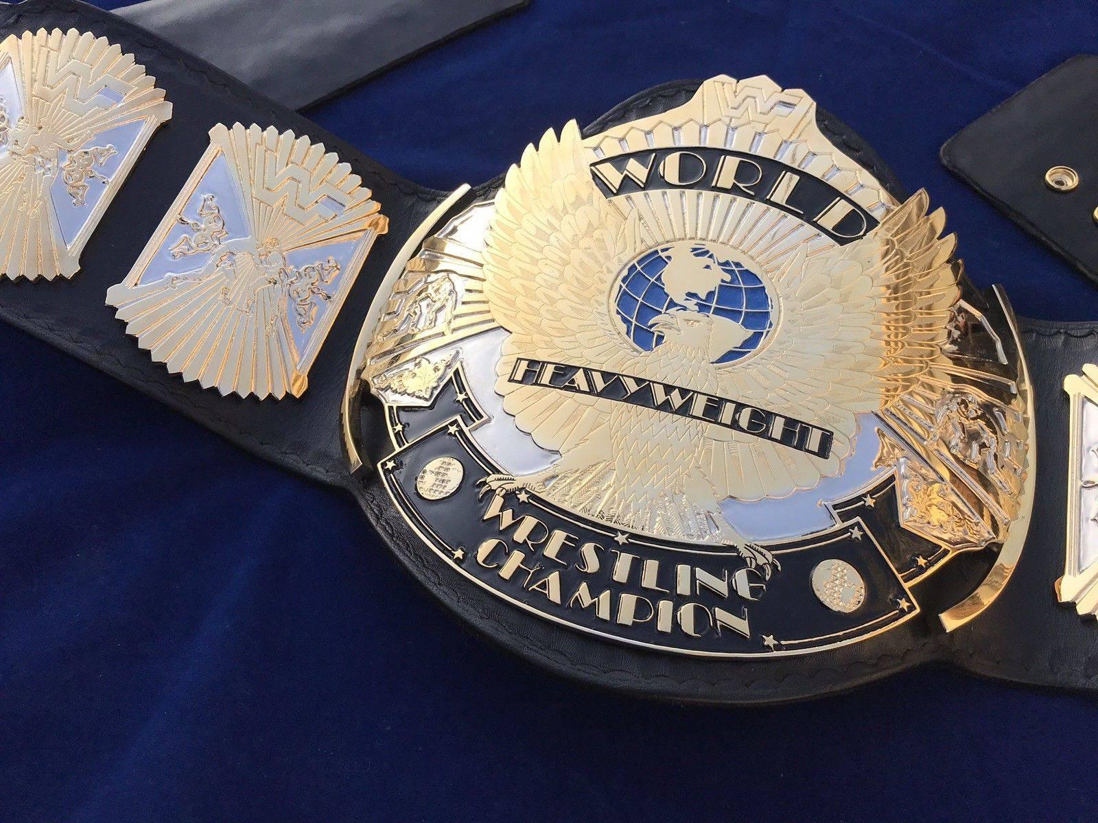 WWF WINGED EAGLE DUAL PLATED 24K GOLD Zinc Championship Belt - Image 6