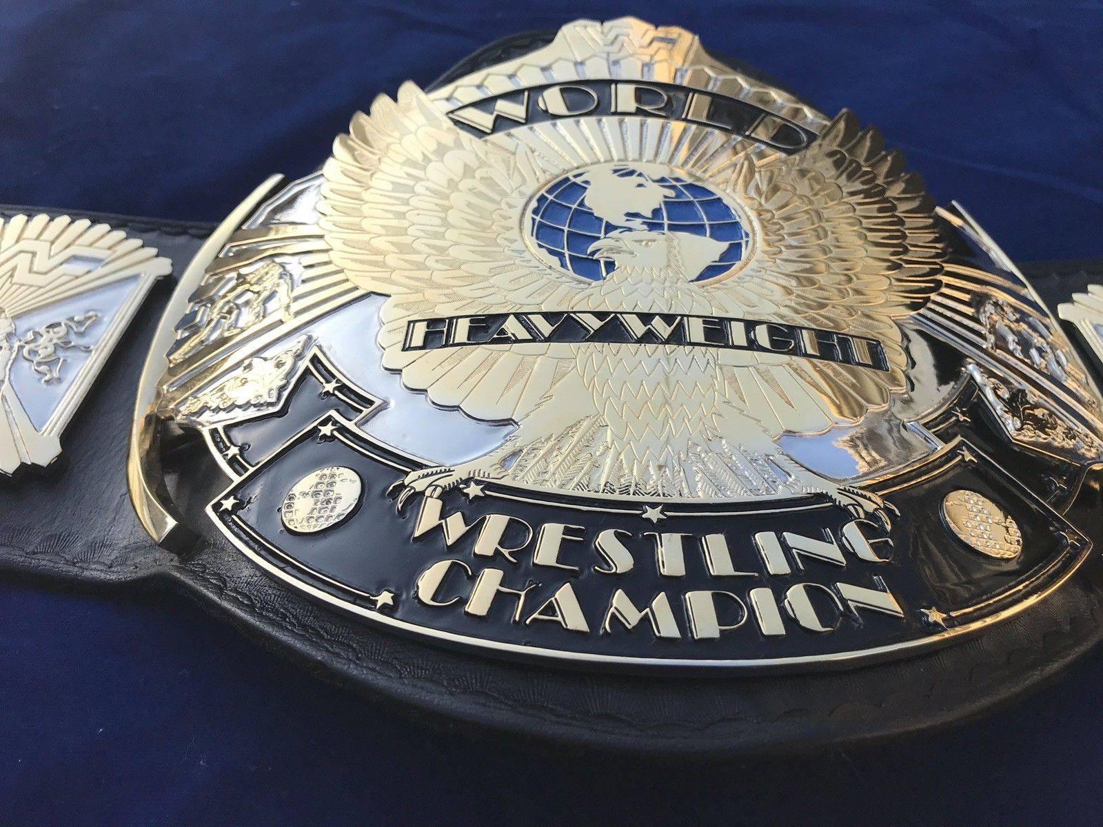 WWF WINGED EAGLE DUAL PLATED 24K GOLD Zinc Championship Belt - Image 7