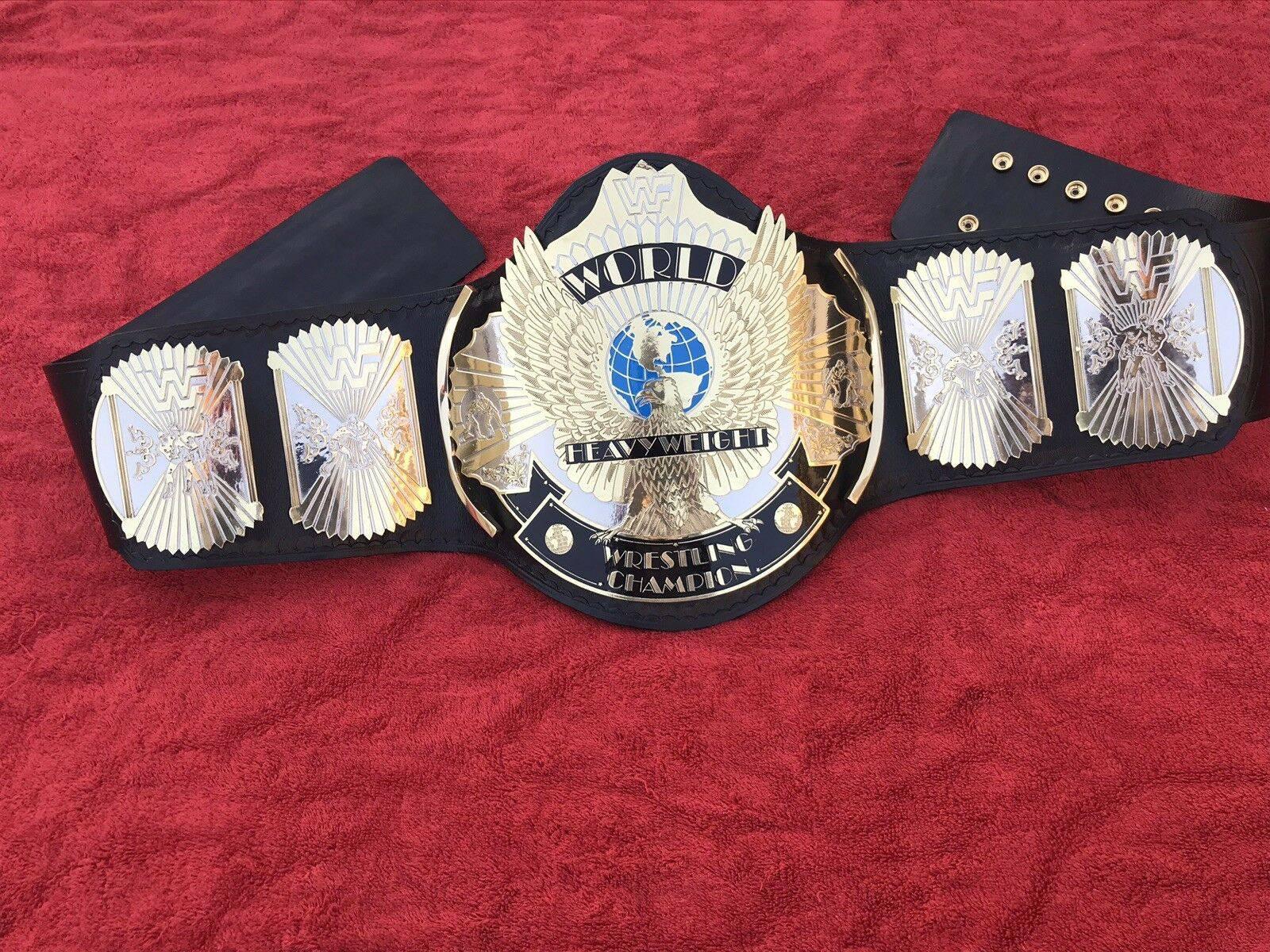 WWF WINGED EAGLE DUAL PLATED Brass Championship Title Belt - Image 3