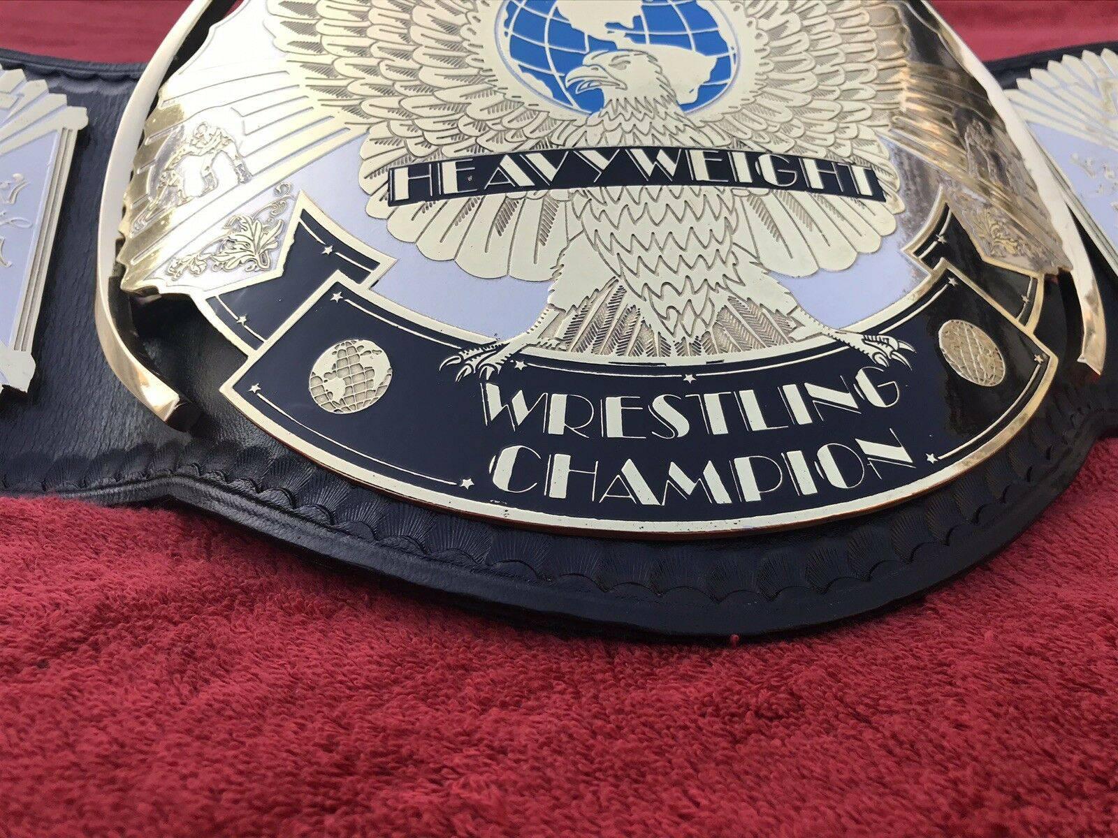 WWF WINGED EAGLE DUAL PLATED Brass Championship Title Belt - Image 7