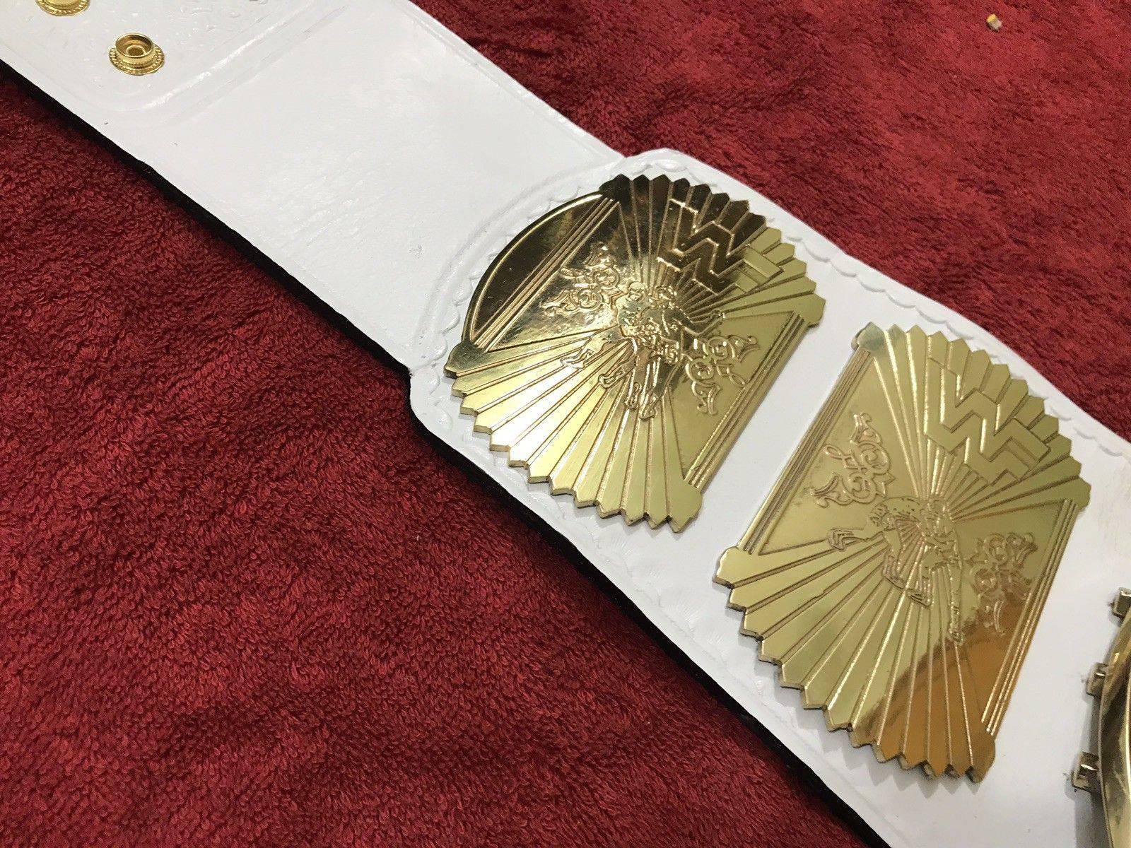 WWF WINGED EAGLE WHITE Brass Championship Title Belt - Image 6