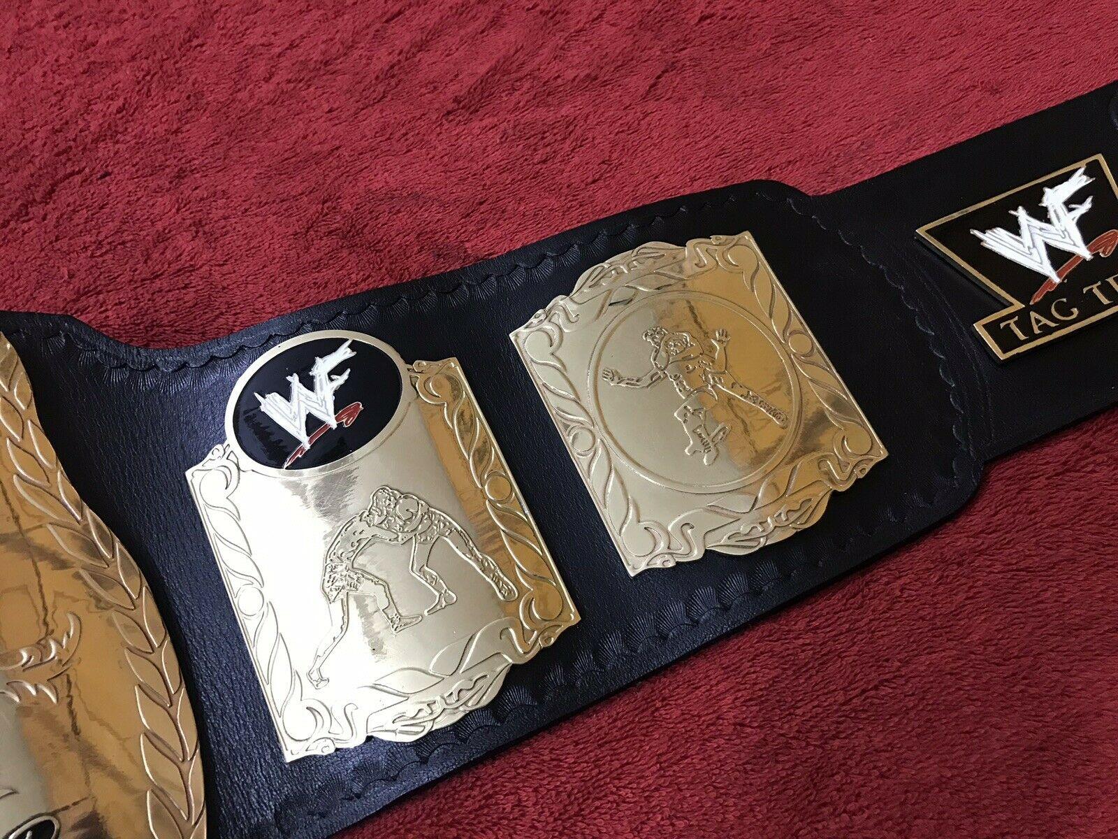 WWF WORLD TAG TEAM Brass Championship Replica Belt - Image 10