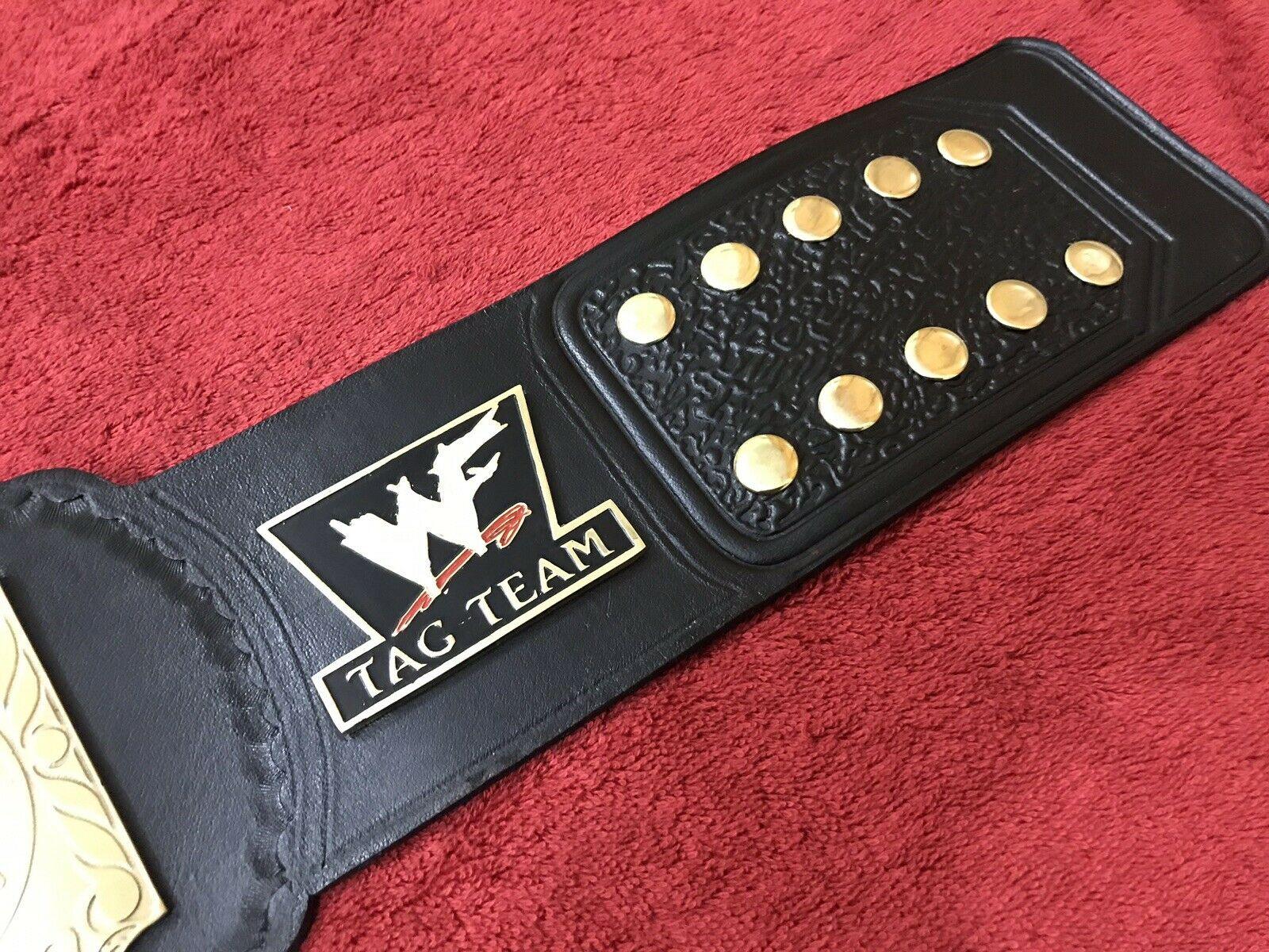 WWF WORLD TAG TEAM Brass Championship Replica Belt - Image 11
