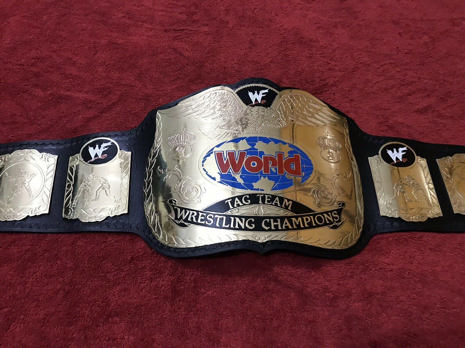 WWF WORLD TAG TEAM Brass Championship Replica Belt - Image 3