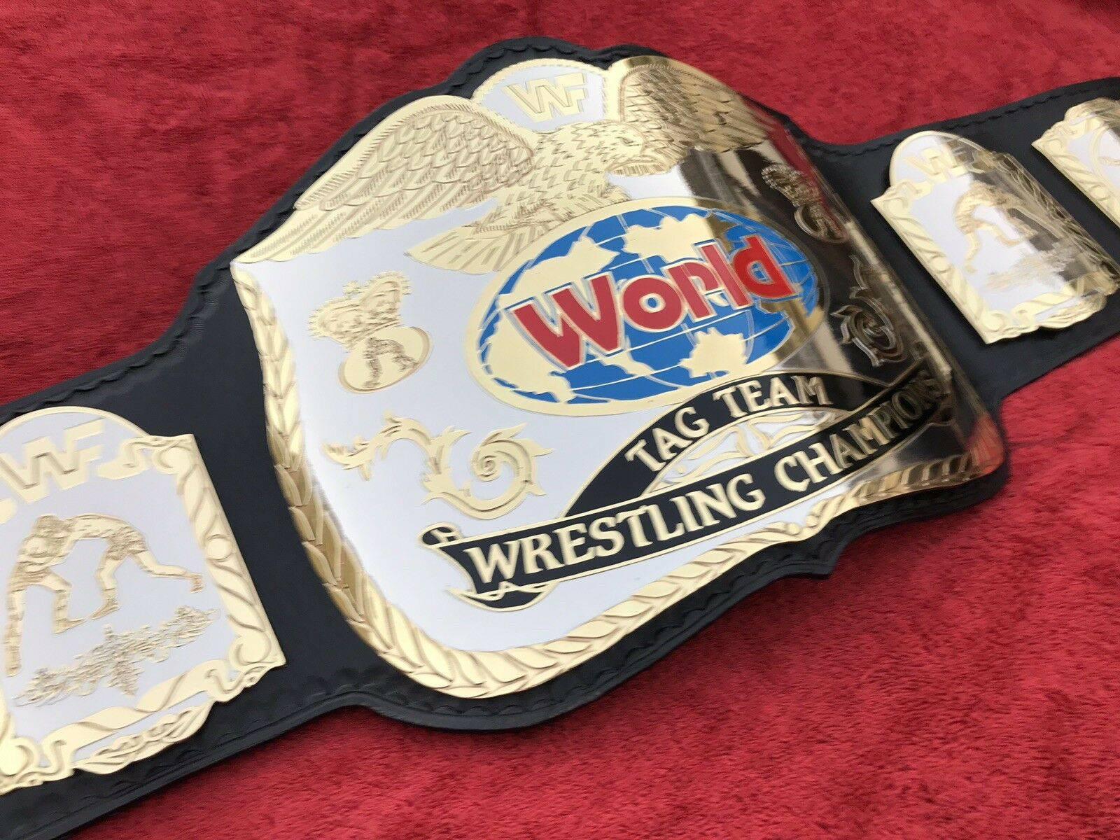 WWF WORLD TAG TEAM Brass Championship Replica Belt - Image 3