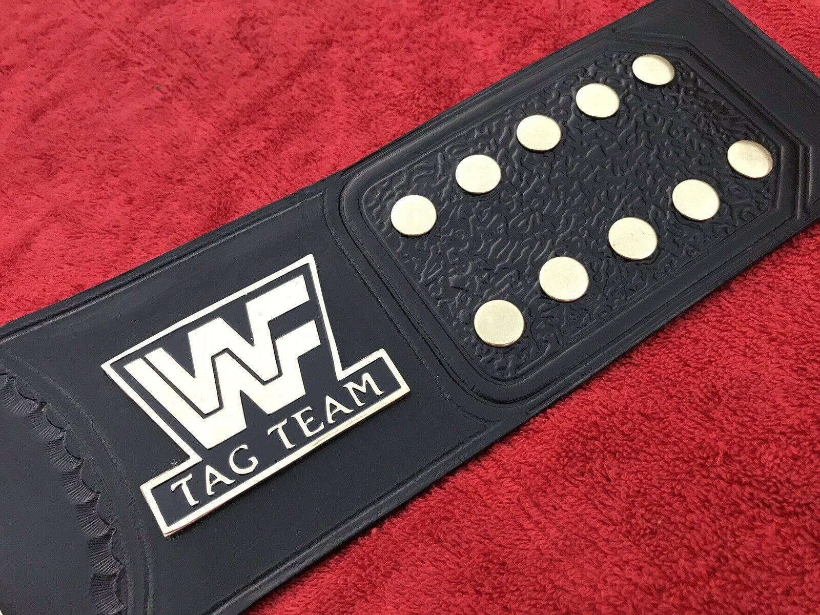 WWF WORLD TAG TEAM Brass Championship Replica Belt - Image 9