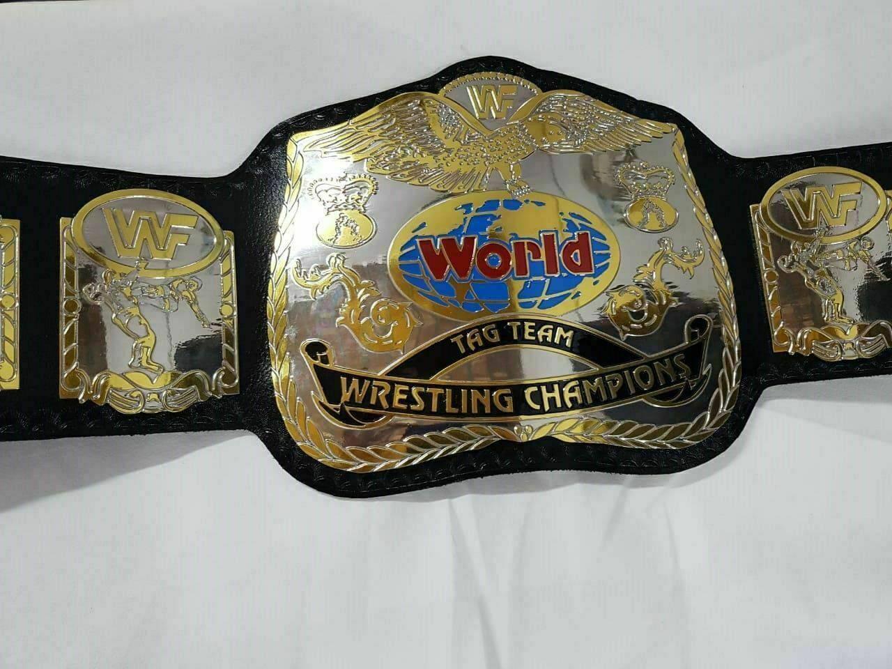 WWF WORLD TAG TEAM DUAL PLATED Brass Championship Belt - Image 4